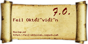 Feil Oktávián névjegykártya